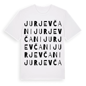Jurjevčani ordlek t-shirt – ekologisk bomull t-shirt från Pinshirt