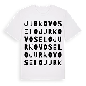 Jurkovo Selo ordlek t-shirt – ekologisk bomull t-shirt från Pinshirt