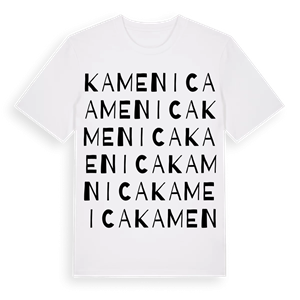 Kamenica ordlek t-shirt – ekologisk bomull t-shirt från Pinshirt