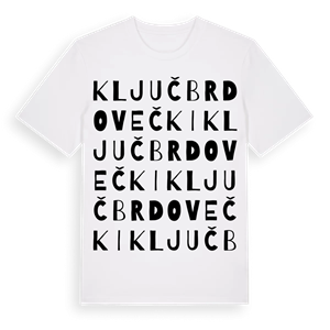 Ključ Brdovečki ordlek t-shirt – ekologisk bomull t-shirt från Pinshirt