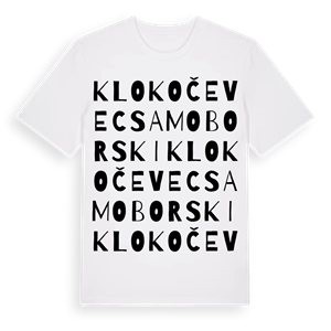 Klokočevec Samoborski ordlek t-shirt – ekologisk bomull t-shirt från Pinshirt