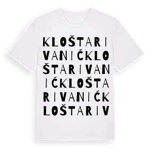 Kloštar Ivanić ordlek t-shirt – ekologisk bomull t-shirt från Pinshirt