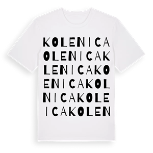 Kolenica ordlek t-shirt – ekologisk bomull t-shirt från Pinshirt