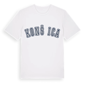 Konšćica college t-shirt – ekologisk bomull t-shirt från Pinshirt