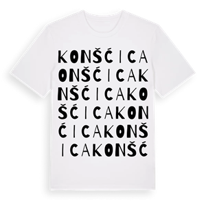 Konšćica ordlek t-shirt – ekologisk bomull t-shirt från Pinshirt