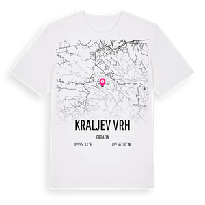 Kraljev Vrh karta t-shirt – ekologisk bomull t-shirt från Pinshirt