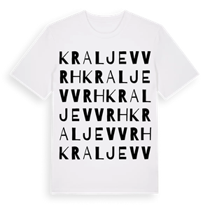 Kraljev Vrh ordlek t-shirt – ekologisk bomull t-shirt från Pinshirt