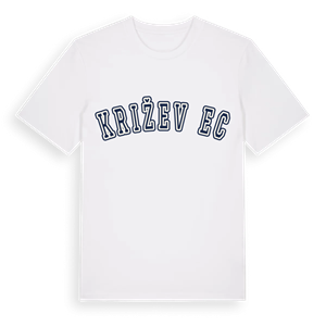 Križevčec college t-shirt – ekologisk bomull t-shirt från Pinshirt