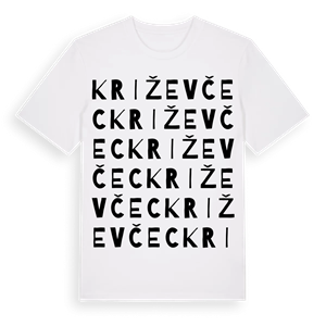 Križevčec ordlek t-shirt – ekologisk bomull t-shirt från Pinshirt