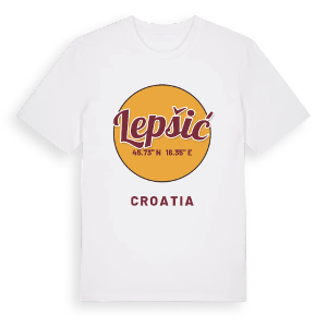 Lepšić cirkel t-shirt – ekologisk bomull t-shirt från Pinshirt
