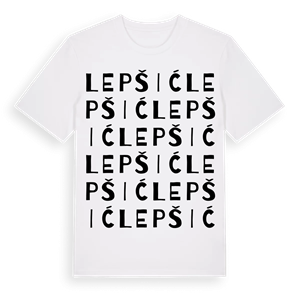 Lepšić ordlek t-shirt – ekologisk bomull t-shirt från Pinshirt