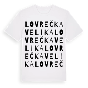 Lovrečka Velika ordlek t-shirt – ekologisk bomull t-shirt från Pinshirt