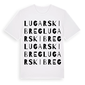 Lugarski Breg ordlek t-shirt – ekologisk bomull t-shirt från Pinshirt