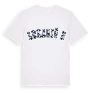 Lukarišće college t-shirt – ekologisk bomull t-shirt från Pinshirt