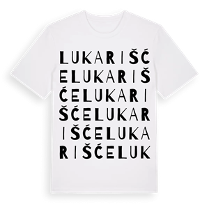 Lukarišće ordlek t-shirt – ekologisk bomull t-shirt från Pinshirt