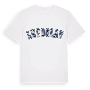 Lupoglav college t-shirt – ekologisk bomull t-shirt från Pinshirt