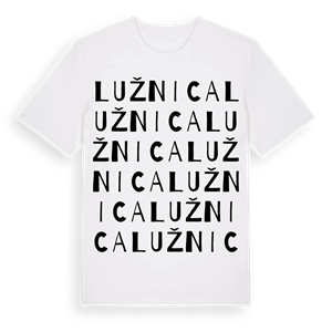 Lužnica ordlek t-shirt – ekologisk bomull t-shirt från Pinshirt