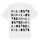 Mala Ostrna ordlek t-shirt