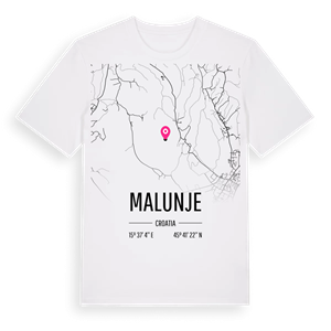 Malunje karta t-shirt – ekologisk bomull t-shirt från Pinshirt