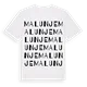 Malunje ordlek t-shirt