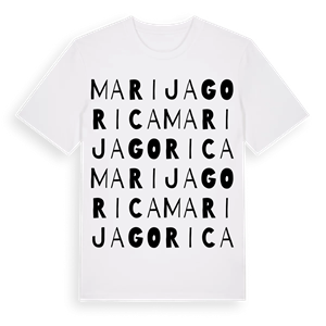 Marija Gorica ordlek t-shirt – ekologisk bomull t-shirt från Pinshirt