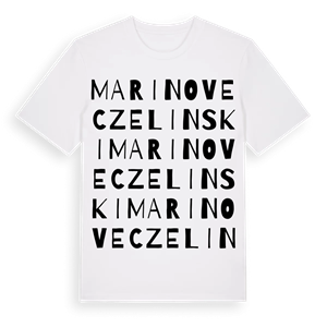 Marinovec Zelinski ordlek t-shirt – ekologisk bomull t-shirt från Pinshirt