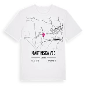Martinska Ves karta t-shirt – ekologisk bomull t-shirt från Pinshirt