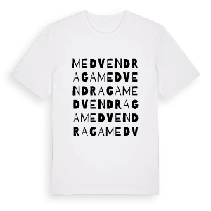Medven Draga ordlek t-shirt – ekologisk bomull t-shirt från Pinshirt