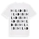 Miladini ordlek t-shirt