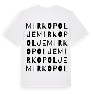 Mirkopolje ordlek t-shirt – ekologisk bomull t-shirt från Pinshirt