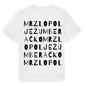 Mrzlo Polje Žumberačko ordlek t-shirt – ekologisk bomull t-shirt från Pinshirt