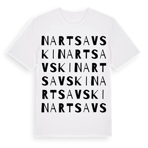 Nart Savski ordlek t-shirt – ekologisk bomull t-shirt från Pinshirt