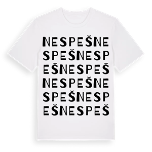 Nespeš ordlek t-shirt – ekologisk bomull t-shirt från Pinshirt