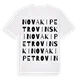 Novaki Petrovinski ordlek t-shirt