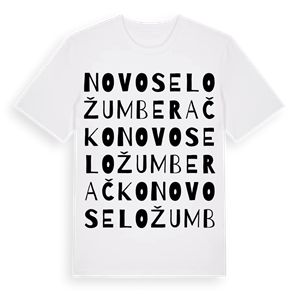 Novo Selo Žumberačko ordlek t-shirt – ekologisk bomull t-shirt från Pinshirt