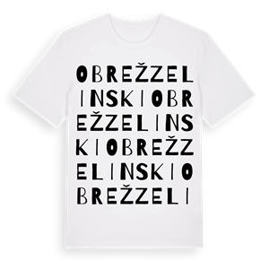 Obrež Zelinski ordlek t-shirt – ekologisk bomull t-shirt från Pinshirt