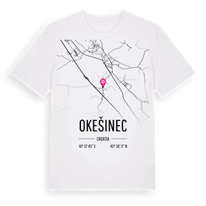 Okešinec karta t-shirt – ekologisk bomull t-shirt från Pinshirt