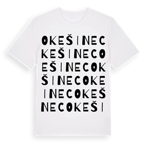 Okešinec ordlek t-shirt – ekologisk bomull t-shirt från Pinshirt