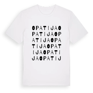Opatija ordlek t-shirt – ekologisk bomull t-shirt från Pinshirt