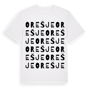 Orešje ordlek t-shirt – ekologisk bomull t-shirt från Pinshirt