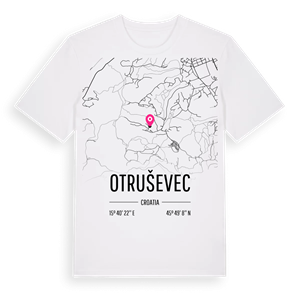 Otruševec karta t-shirt – ekologisk bomull t-shirt från Pinshirt