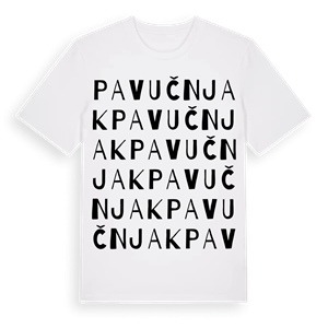 Pavučnjak ordlek t-shirt – ekologisk bomull t-shirt från Pinshirt