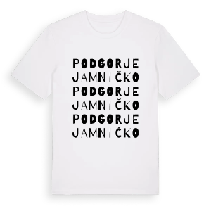 Podgorje Jamničko ordlek t-shirt – ekologisk bomull t-shirt från Pinshirt