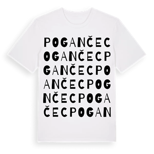 Pogančec ordlek t-shirt – ekologisk bomull t-shirt från Pinshirt