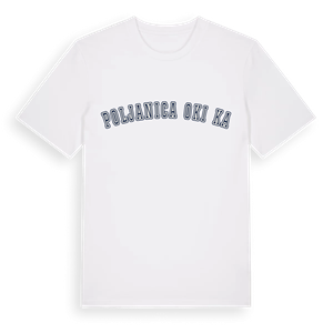 Poljanica Okićka college t-shirt – ekologisk bomull t-shirt från Pinshirt