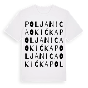 Poljanica Okićka ordlek t-shirt – ekologisk bomull t-shirt från Pinshirt