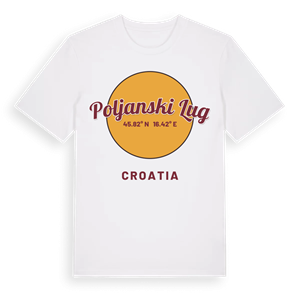 Poljanski Lug cirkel t-shirt – ekologisk bomull t-shirt från Pinshirt
