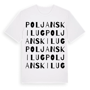 Poljanski Lug ordlek t-shirt – ekologisk bomull t-shirt från Pinshirt