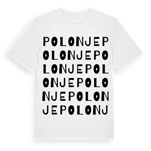 Polonje ordlek t-shirt – ekologisk bomull t-shirt från Pinshirt