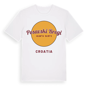 Posavski Bregi cirkel t-shirt – ekologisk bomull t-shirt från Pinshirt